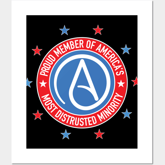 Atheist Symbol - Most Distrusted Minority Wall Art by Vector Deluxe